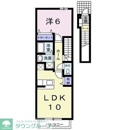 モダン ソレイユIの物件間取画像
